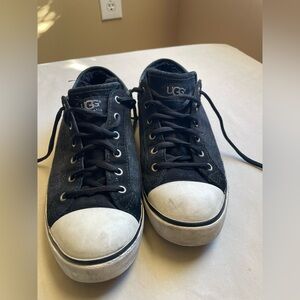 UGG Evera Suede Shearling lined Sneakers/Tennis Shoes